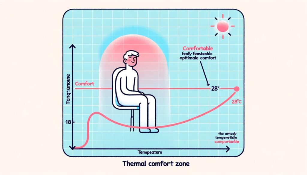 熱中性ゾーンの解説の図