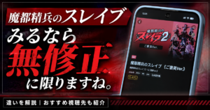 魔都精兵のスレイブを無修正で見るならどこ？
